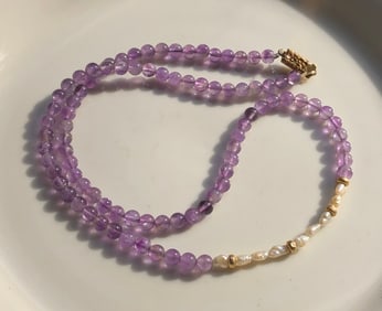 14K Gold Beads Necklace