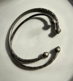 Pair of Silver Bracelets