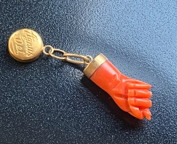 Antique Red Coral Pendant