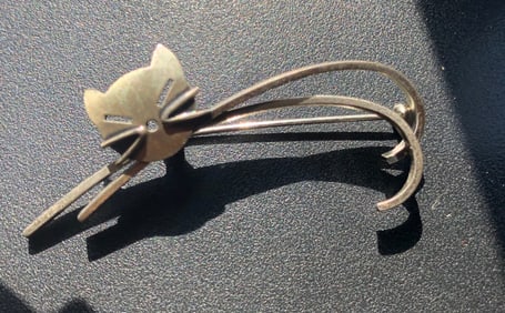 Vintage Silver Brooch Pin