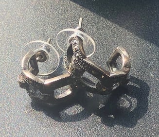 Pair of Silver Earrings