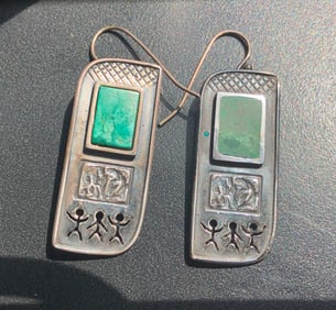 Pair of Silver Earrings