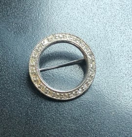 Vintage Silver Brooch Pin