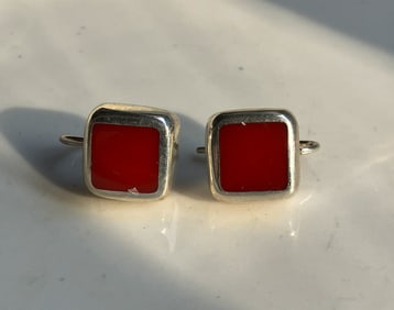 Pair of Silver Earrings