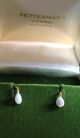 Pair of Gold Filled Opal Earrings