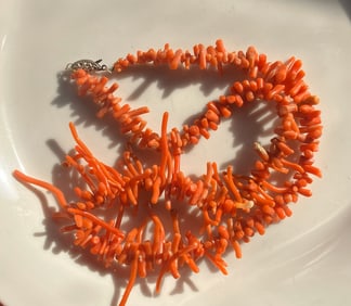 Antique Red Coral Necklace