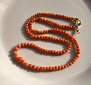 Antique Red Coral Necklace