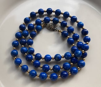 Vintage Lapis Necklace
