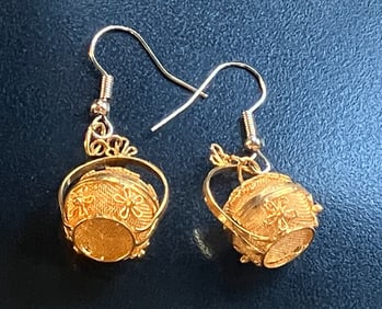 Pair of Gold Plated Earrings