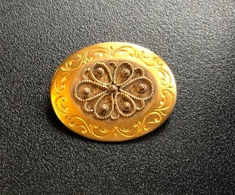 Vintage Gold Filled Brooch Pin
