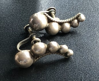 Pair of Silver Earrings