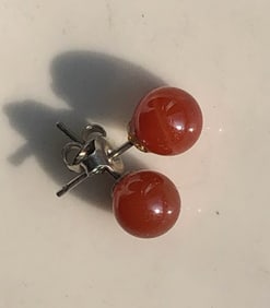Pair of Carnelian Earrings