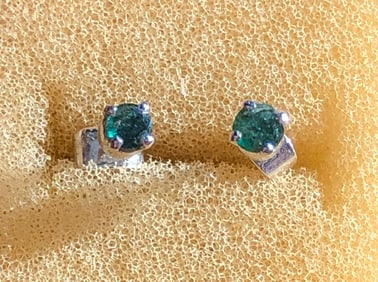 Pair of Emerald Earrings