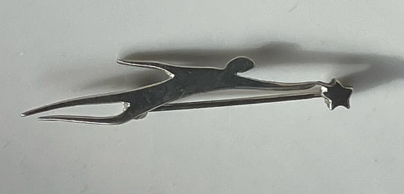 Vintage Silver Brooch Pin