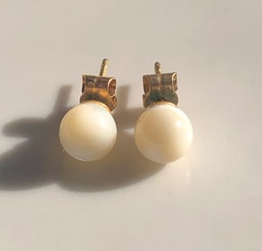 Pair of Mother of Pearl Earrings