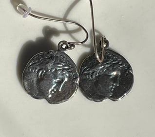 Pair of  Silver Earrings