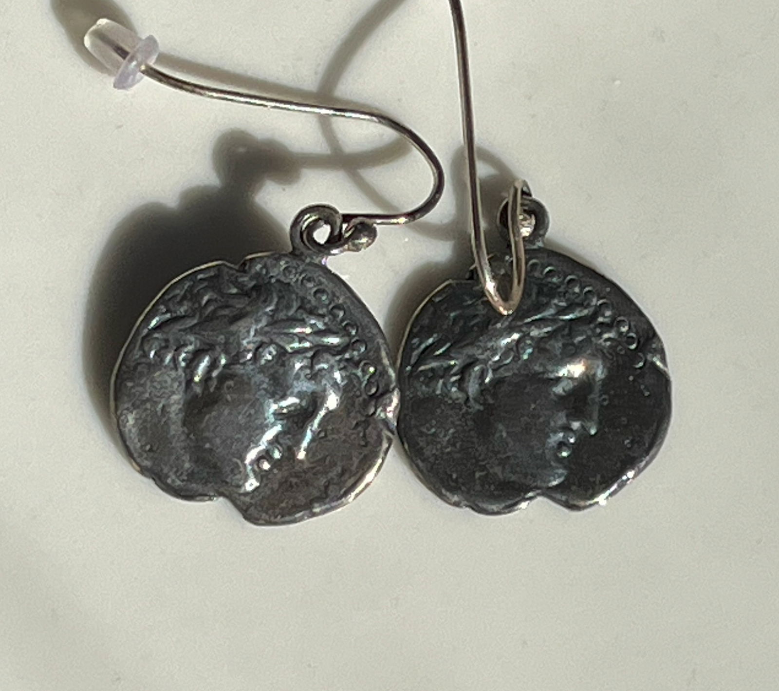 Pair of Silver Earrings: Pair of Silver Earrings