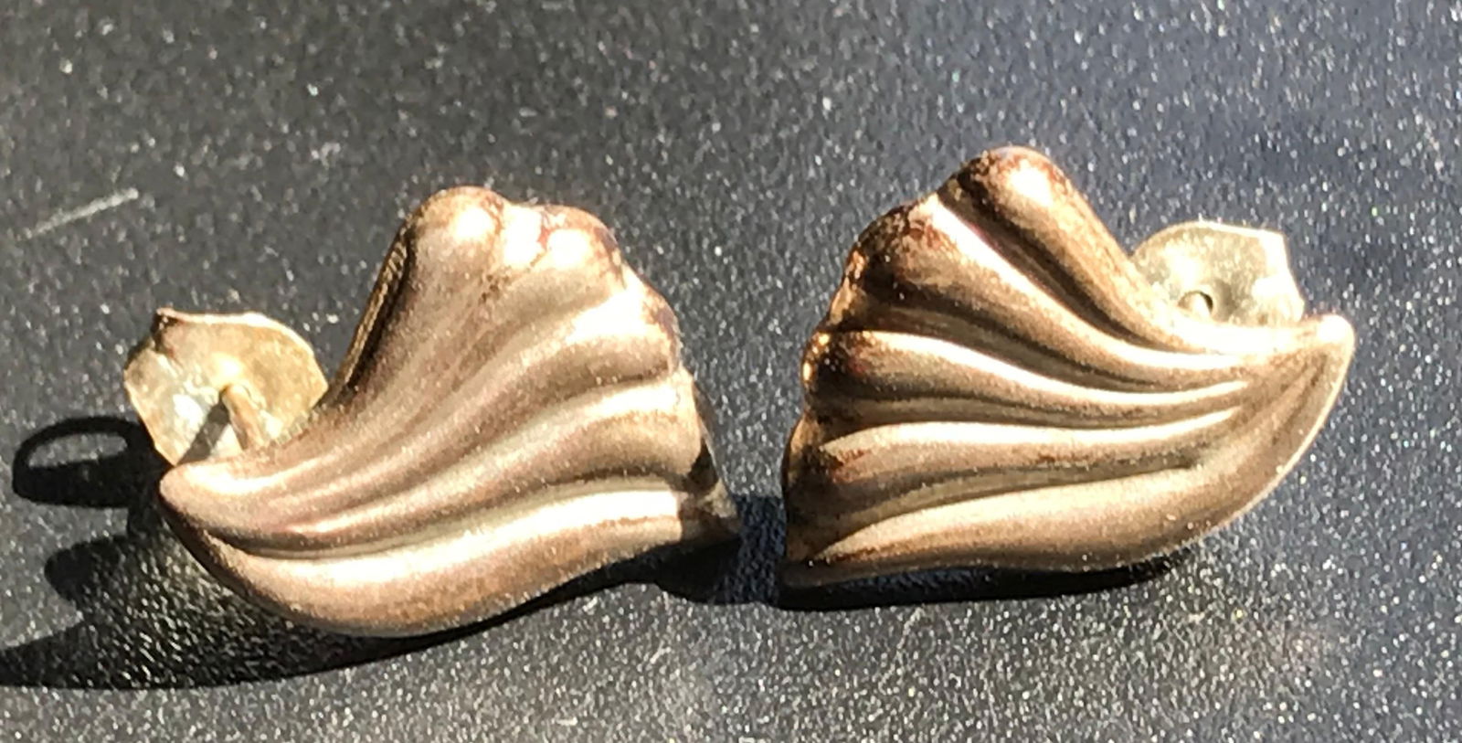 Pair of Silver Earrings: Pair of Silver Earrings