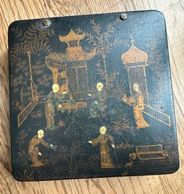 Antique Chinese Black Lacquer Box