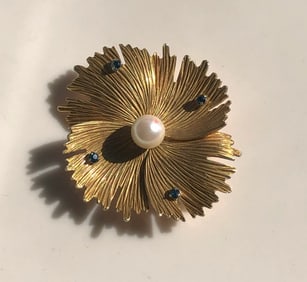 Vintage Krementize Gold Filled Brooch Pin