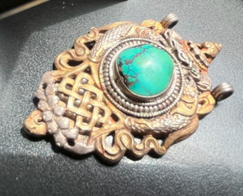 Vintage Turquoise Pendant