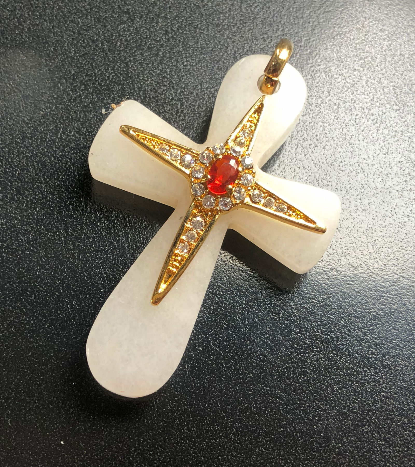 Vintage Stone Cross Pendant: Vintage Stone Cross Pendant