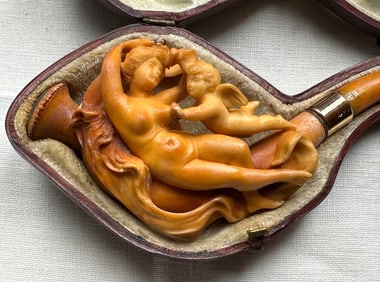 Antique Butter Scotch Amber Smoking Pipe