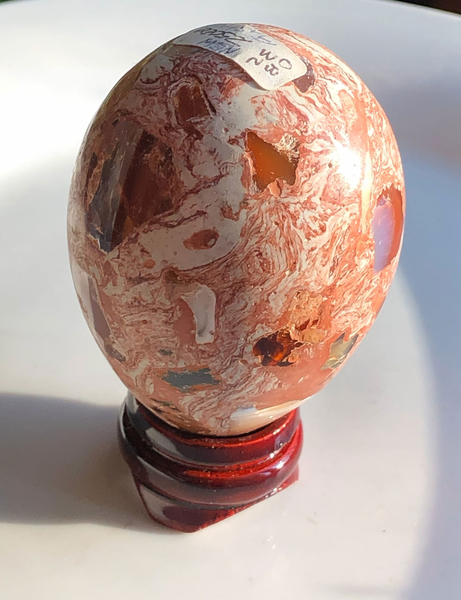 Vintage Stone Egg Display: Vintage Stone Egg Display, Size: 2.75"