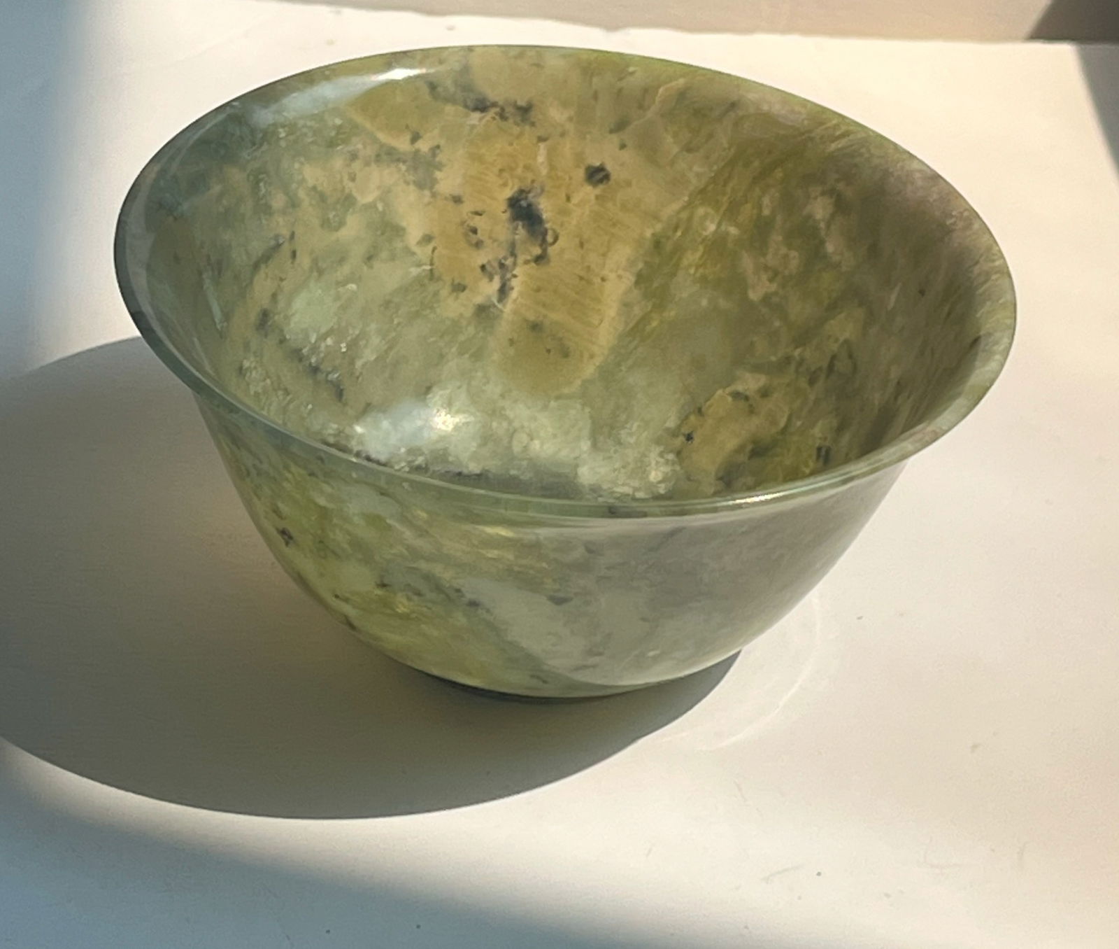 Vintage Jade Bowl: Vintage Jade Bowl, Diameter: 4"
