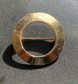 Gold Filled Circular Brooch