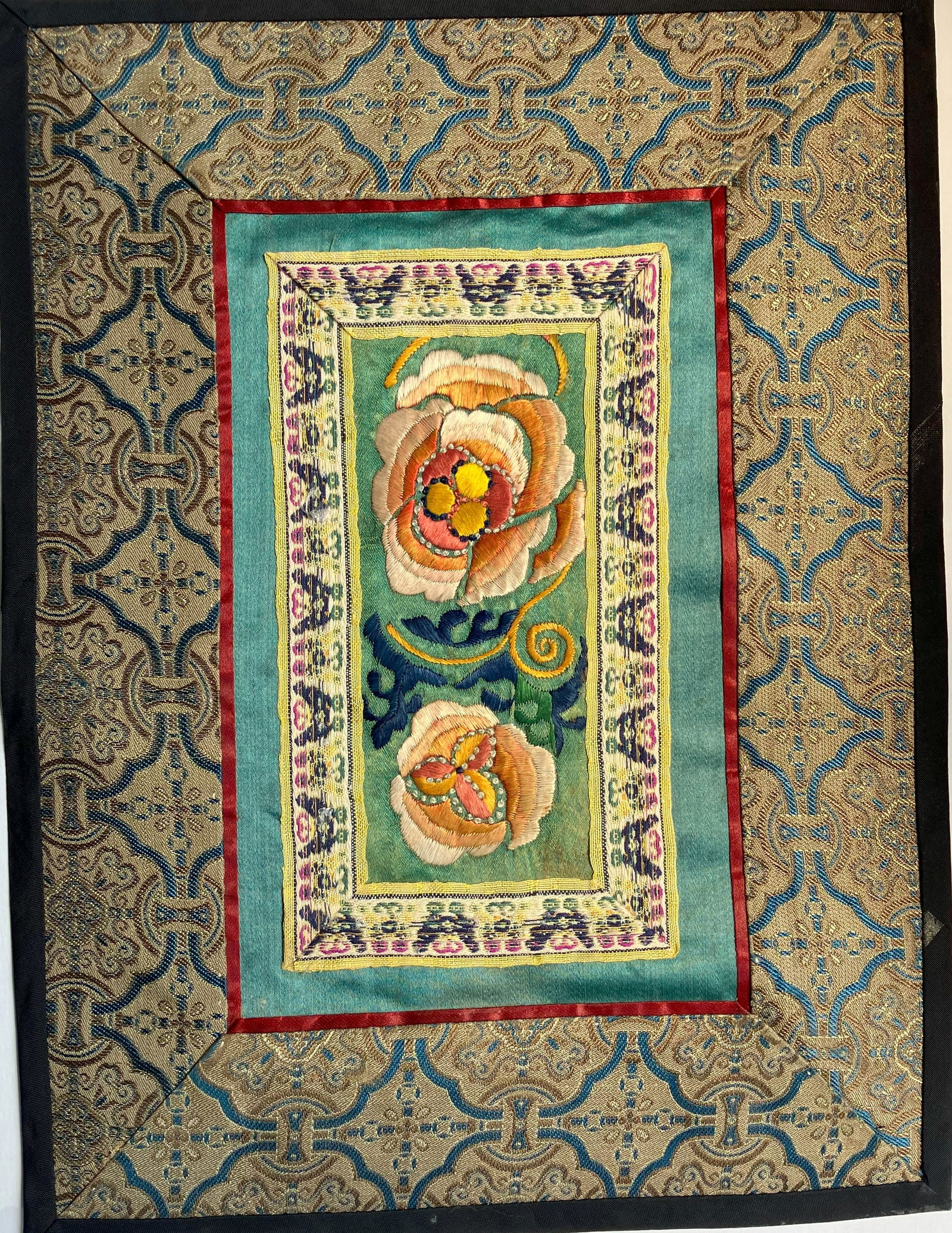 Vintage Embroidery Panel, Size: 11" x8": Vintage Embroidery Panel, Size: 11" x8"