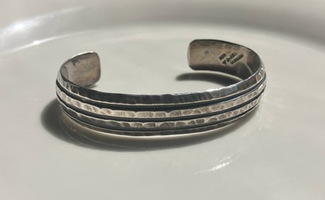 Vintage Heavy Silver Bracelet