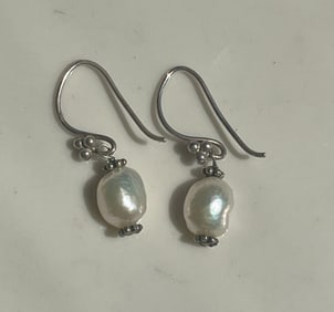 Pair of Silver Earrings