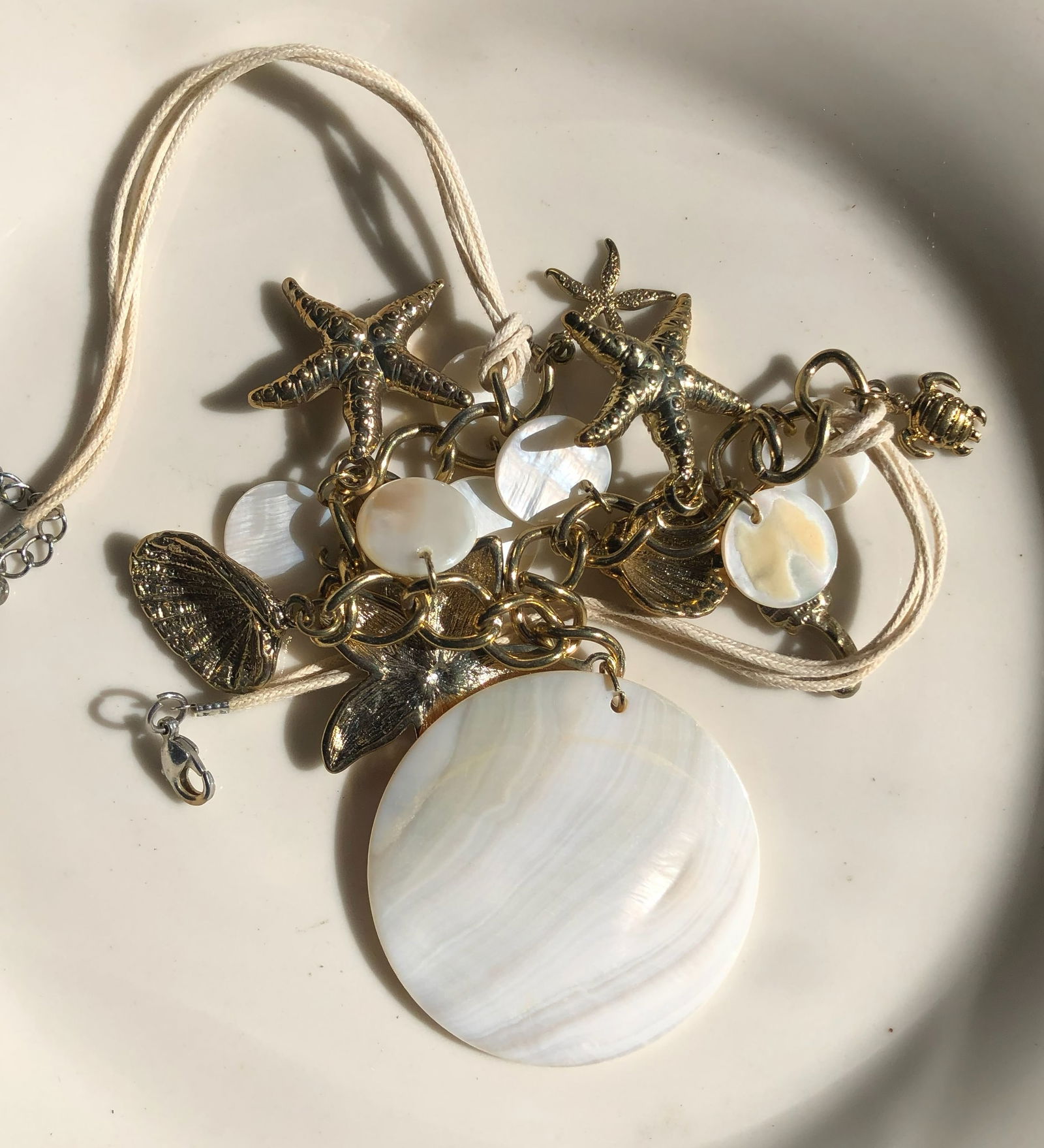 Seashell Charm Necklace (1 of 2)