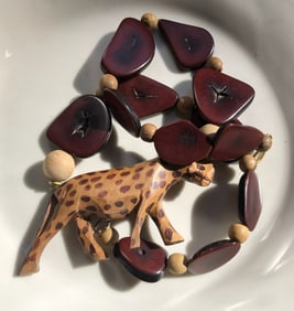 Wood Animal Necklace