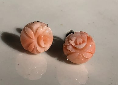Pair of Coral Earrings