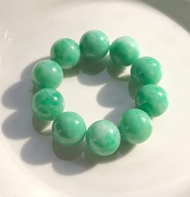 Vintage Jadeite Beads Bracelet