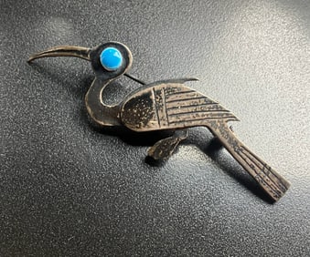 Vintage Silver Brooch Pin