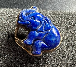 Vintage Silver Lapis Ring
