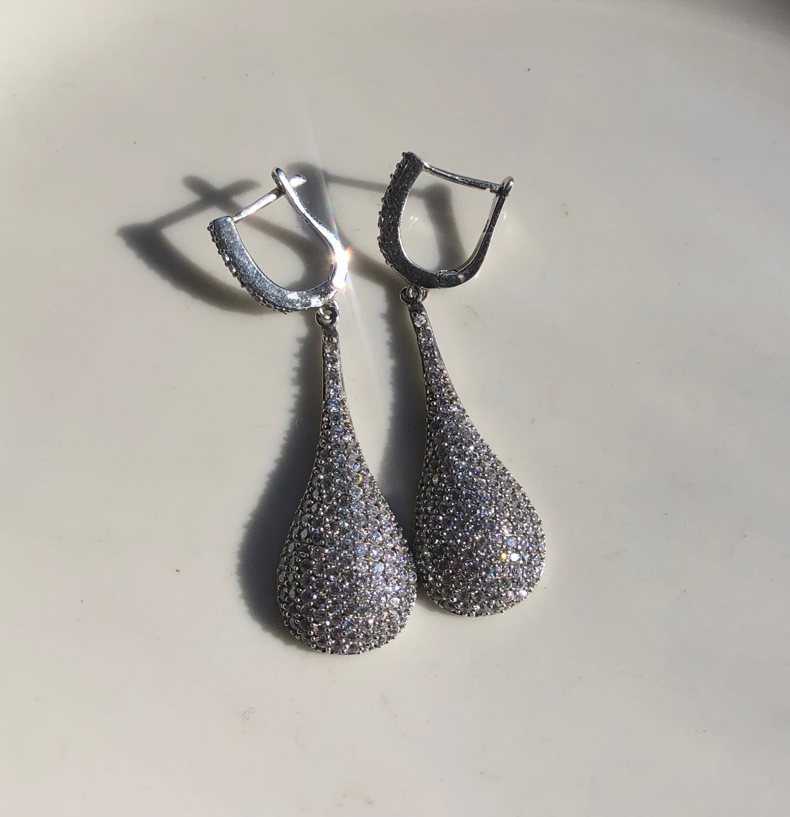 Pair of Silver Earrings: Pair of Silver Earrings