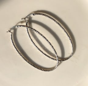 Silver Hoop Earrings