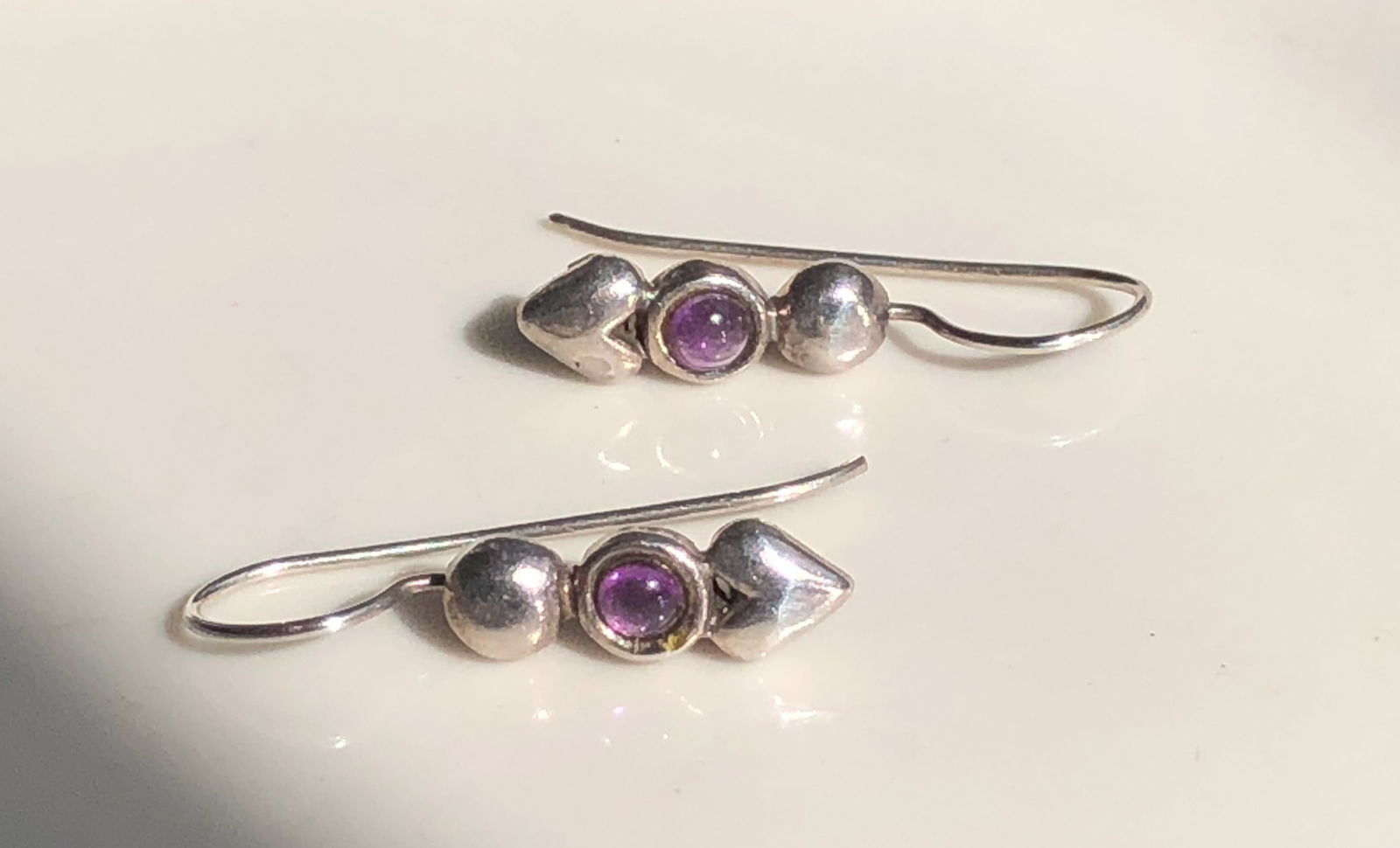 Pair of Silver Earrings: Pair of Silver Earrings