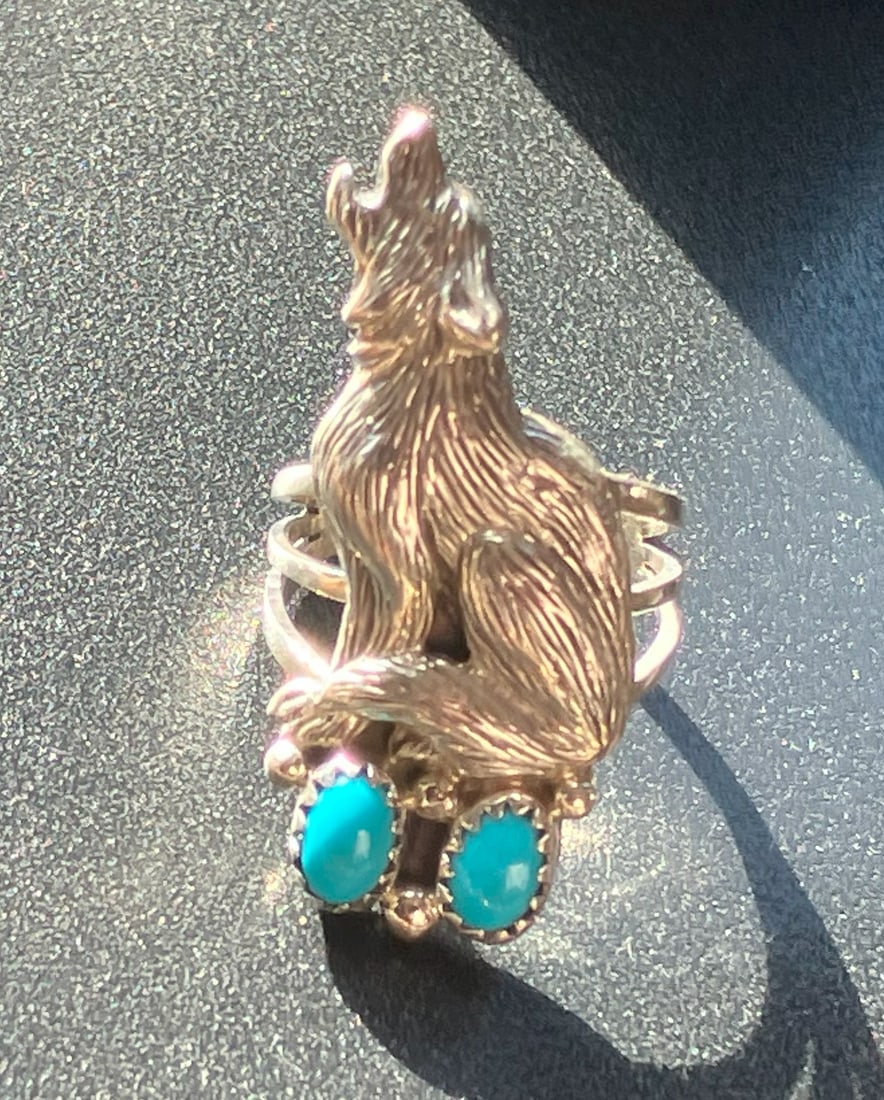 Vintage Silver wolf Ring: Vintage Silver wolf Ring, Size 6