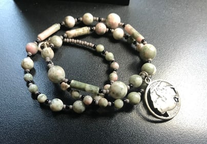 Vintage Necklace with silver Pendant