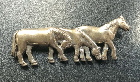 Vintage Silver Brooch Pin