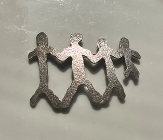 Vintage silver Brooch Pin