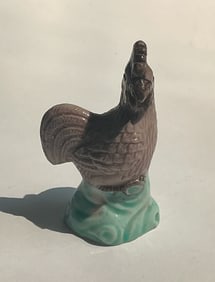 Vintage Porcelain Rooster Statue