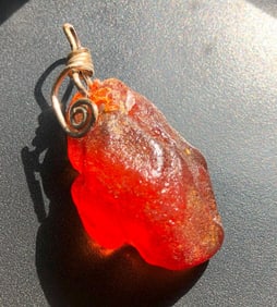 Antique Amber Pendant