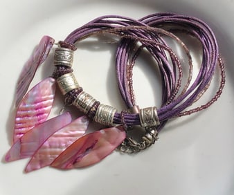 Purple Shell Necklace