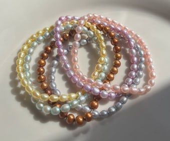 Group of Pearl Bracelets